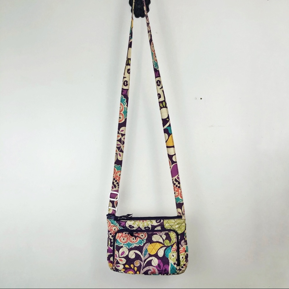 Vera Bradley Crossbody Bag Retired Plum Crazy Purple Purse